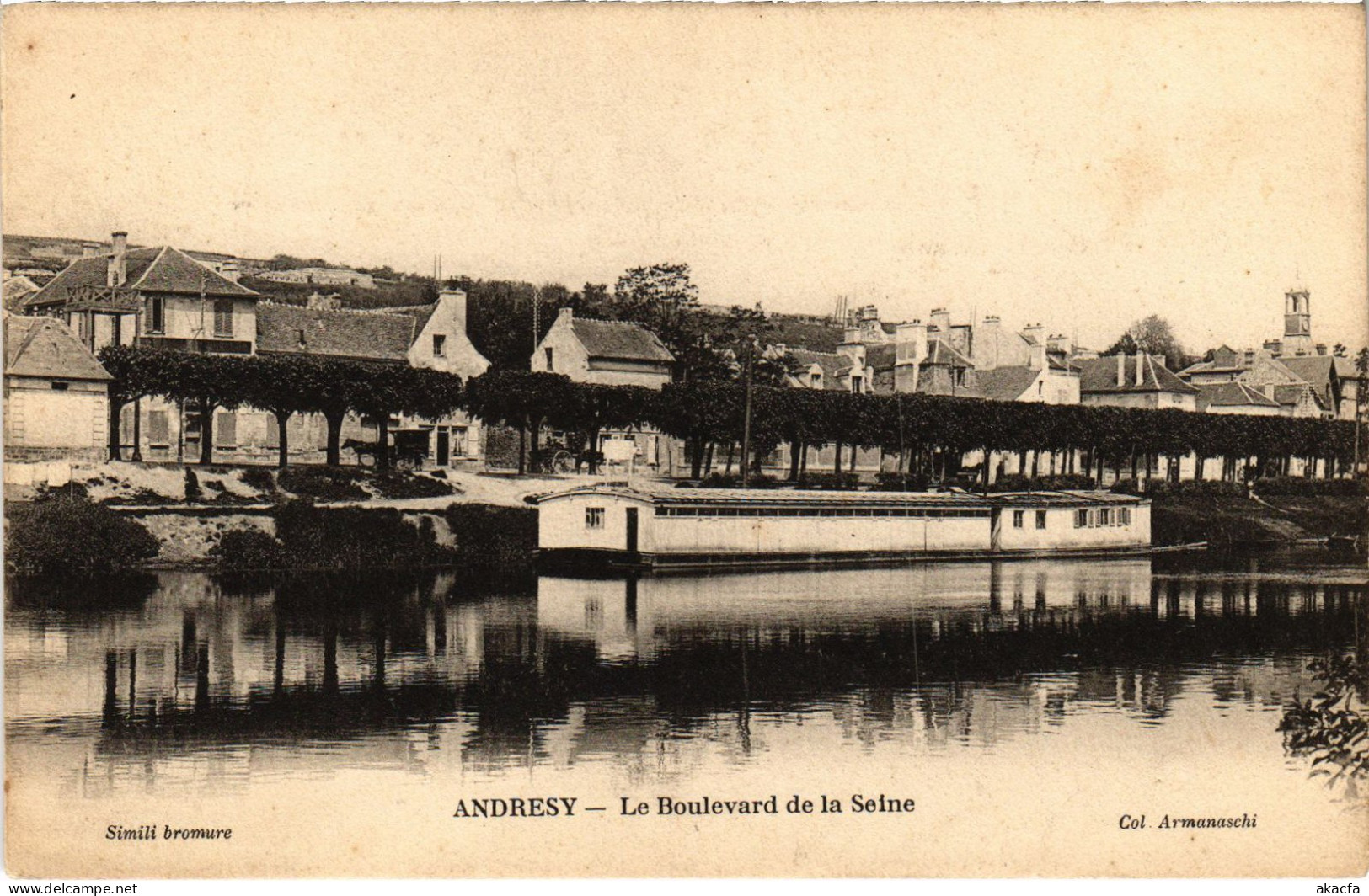 CPA ANDRESY Boulevard de la Seine (1412472)