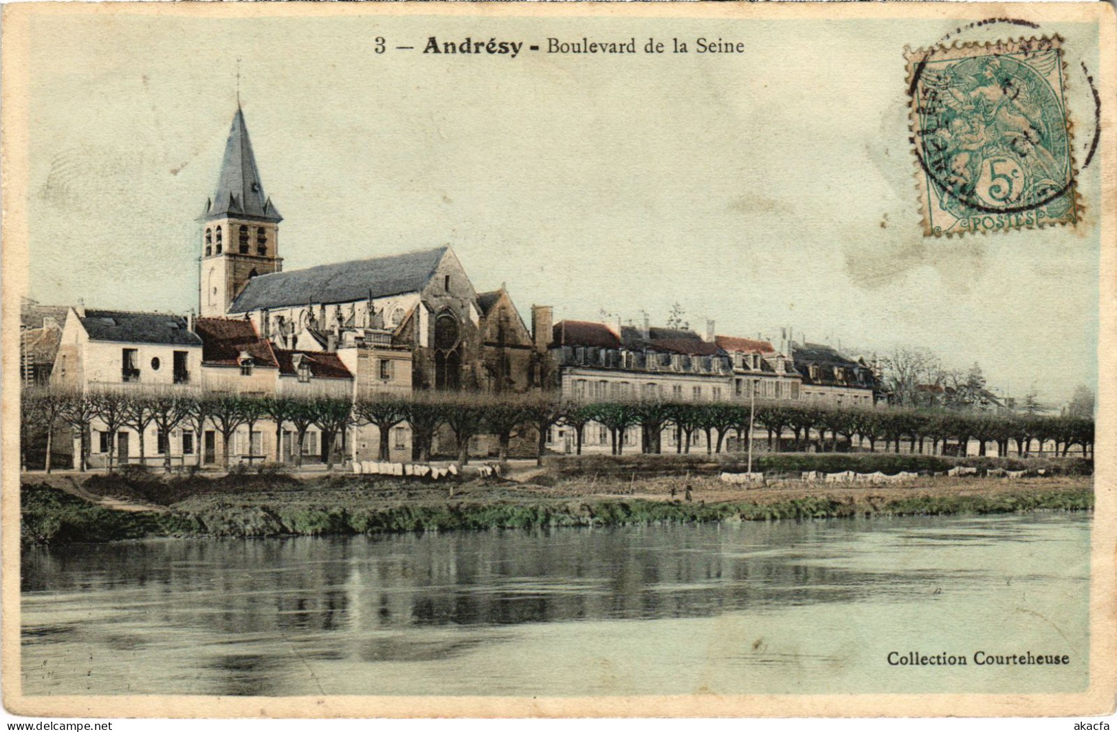CPA ANDRESY Boulevard de la Seine (1412487)