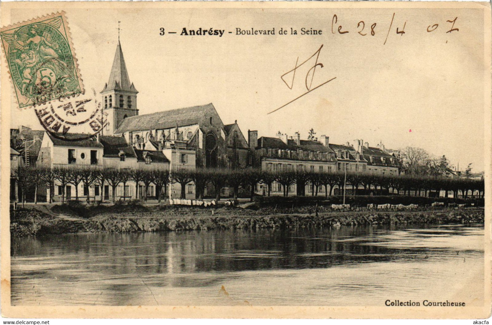 CPA ANDRESY Boulevard de la Seine (1412489)