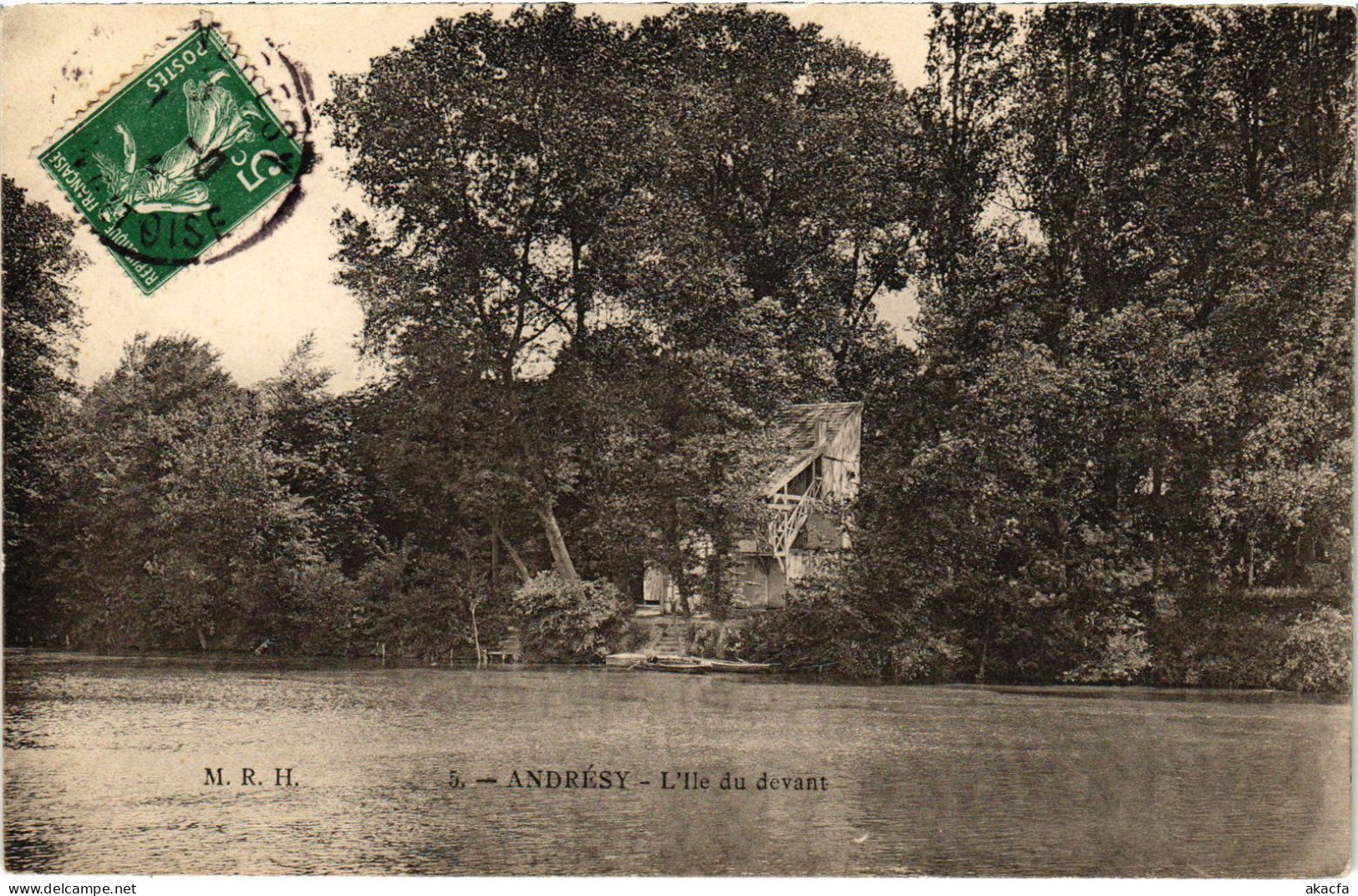 CPA ANDRESY L'Ile du Devant (1412470)