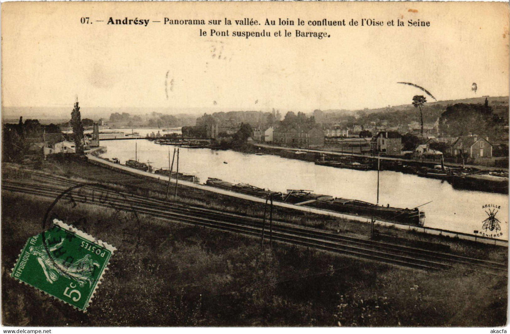 CPA ANDRESY Panorama sur la Vallee (1412473)