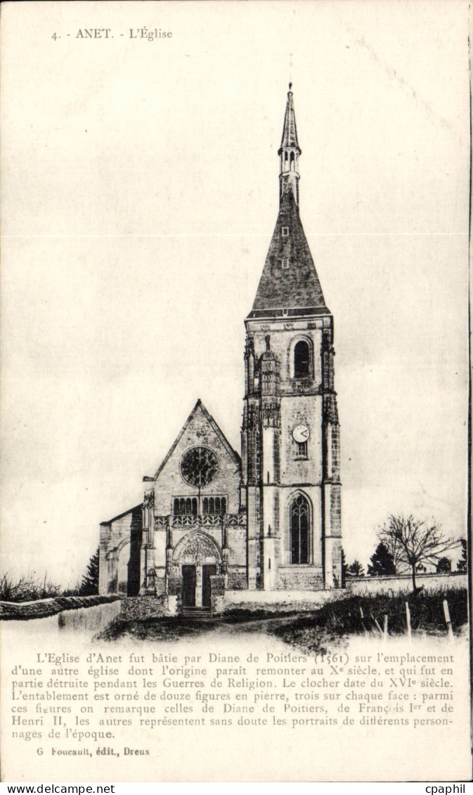 CPA Anet L'eglise