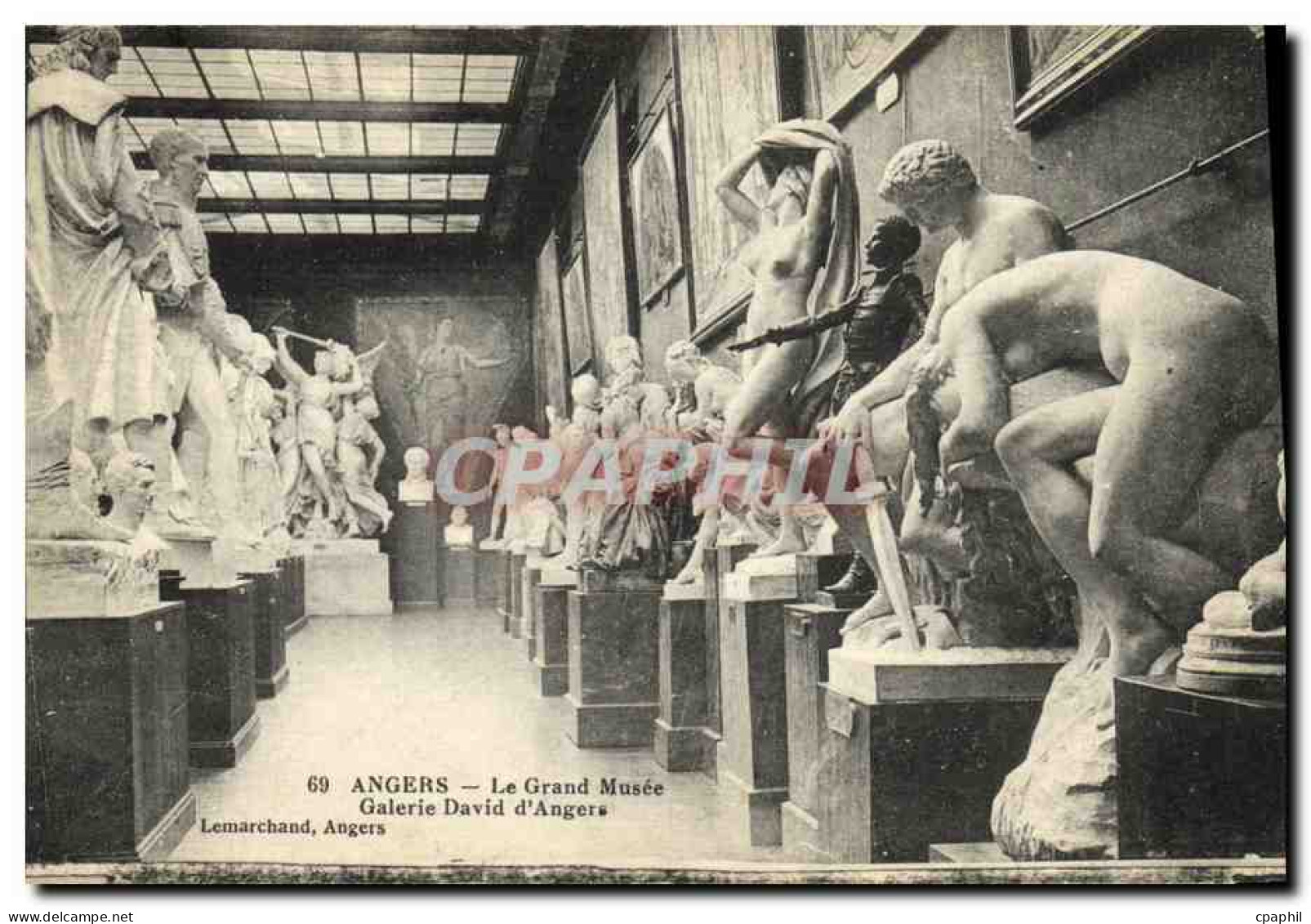 CPA Angers Le Grand Musee Galerie David d Angers
