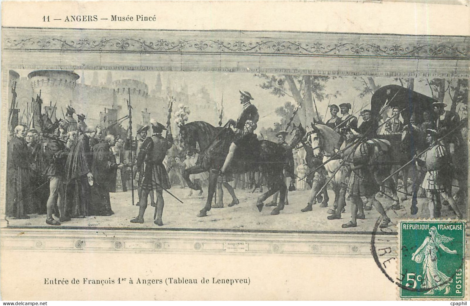 CPA ANGERS-Musee Pince Entree de Francois 1er a Angers Lenepveu