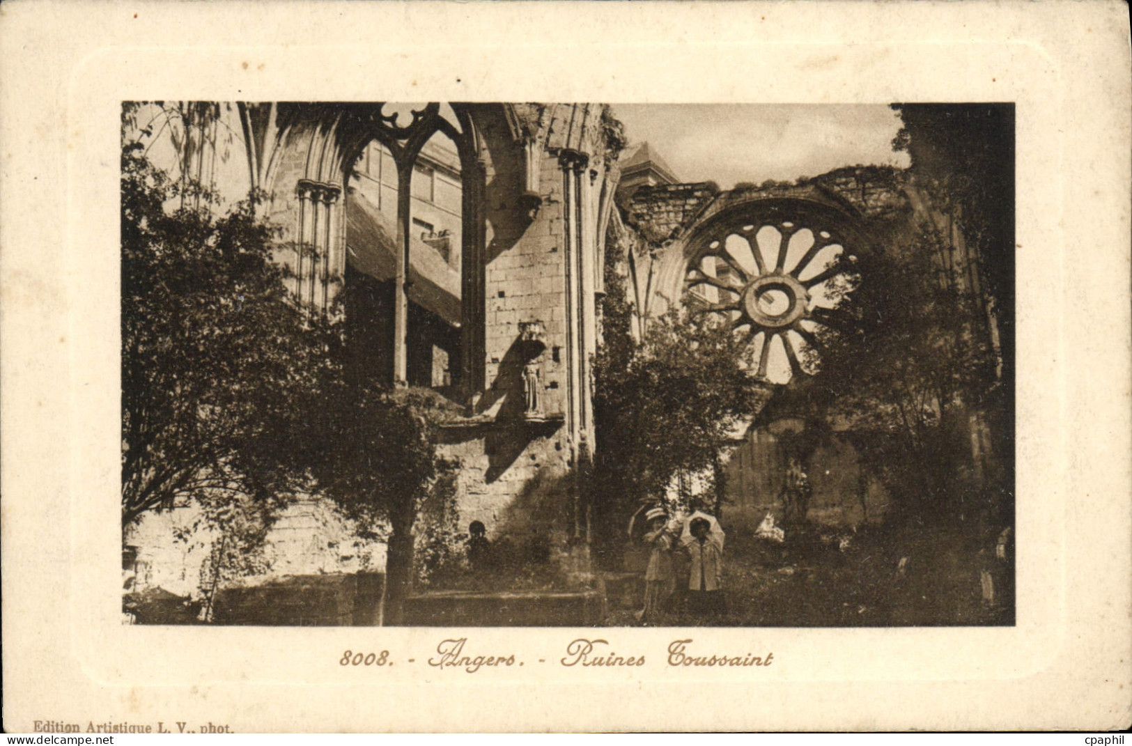 CPA Angers Ruines Toussaint
