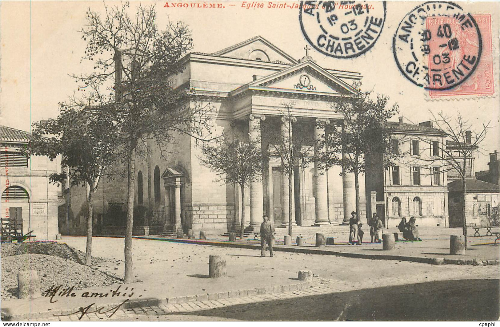 CPA Angouleme Eglise Saint Jacques