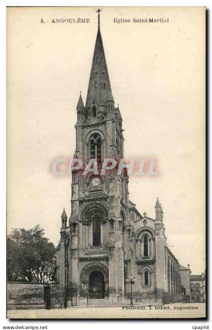 CPA Angouleme Eglise Saint Martial