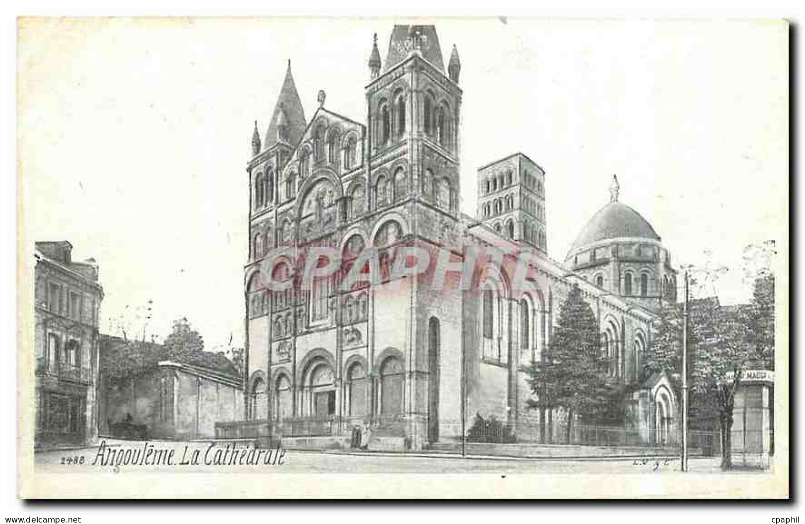 CPA Angouleme La Cathedrale