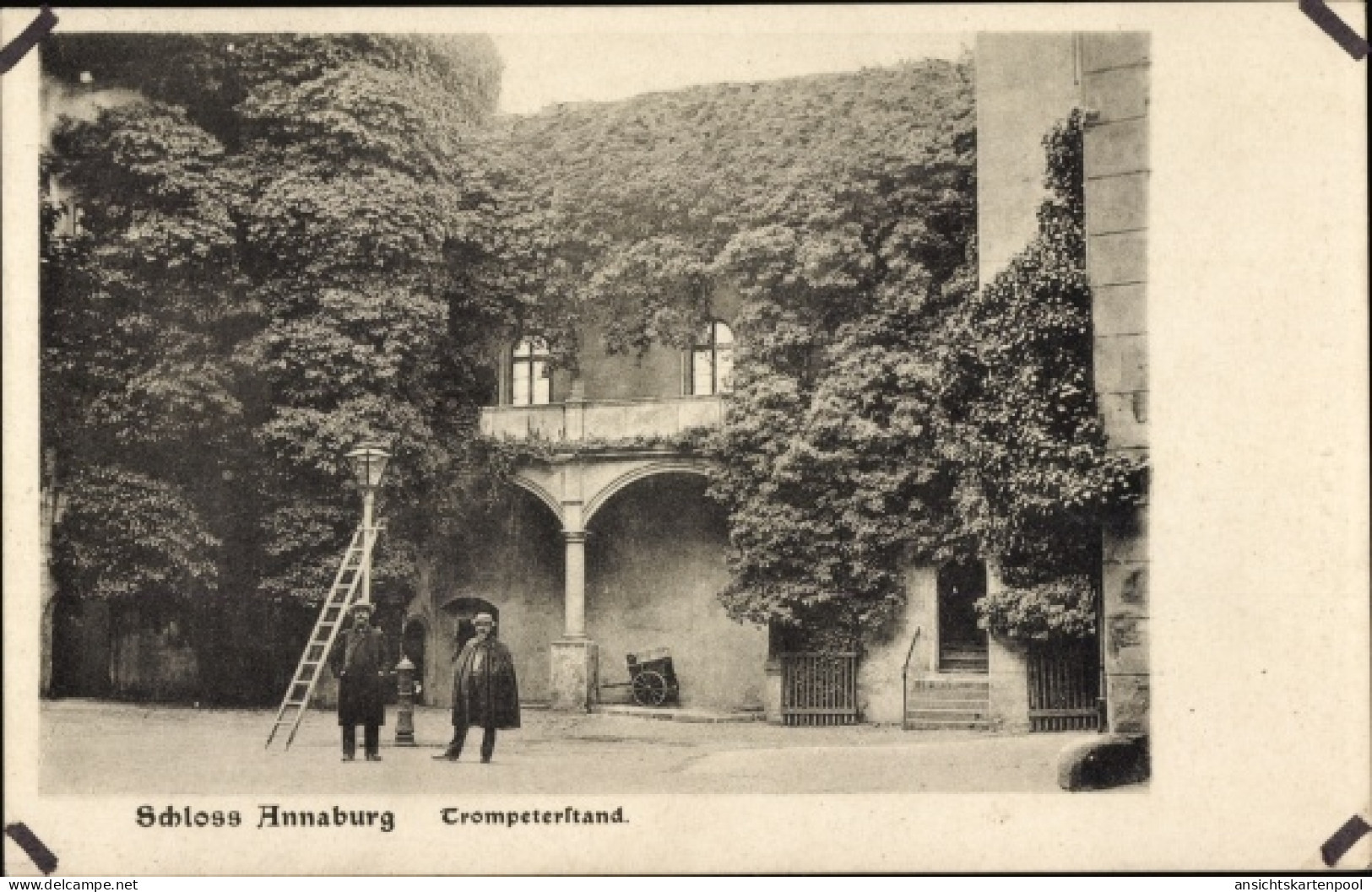 CPA Annaburg Saxe Anhalt, Schloss, Trompeterstand