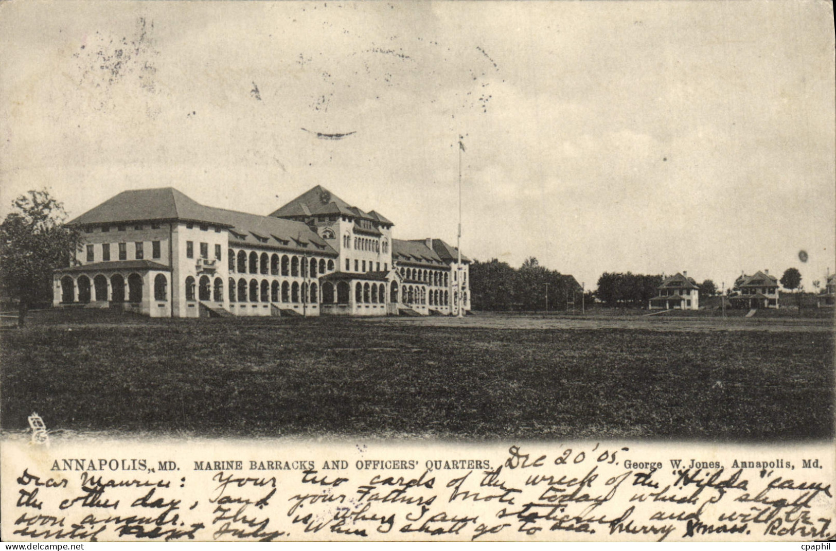 CPA Annapolis Marine Barracks And Officers Quarters Militaria