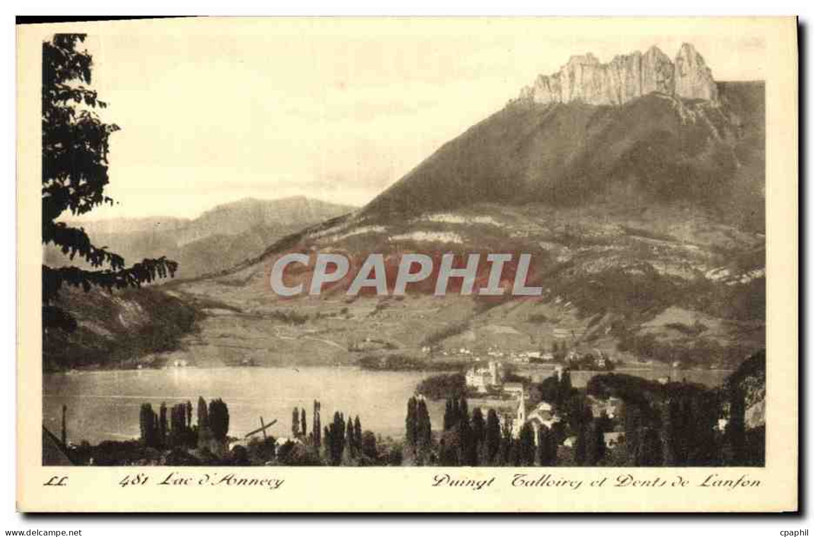 CPA Annecy Duingt Balloire et Dents de Lanfon
