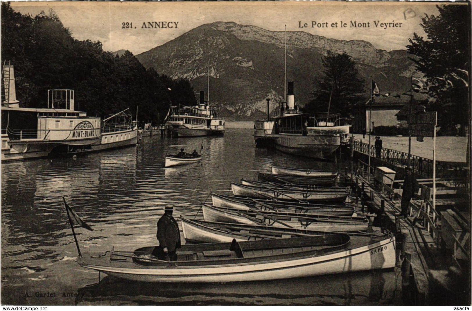 CPA ANNECY - Le Port et le Mont VEYRIER (691421)