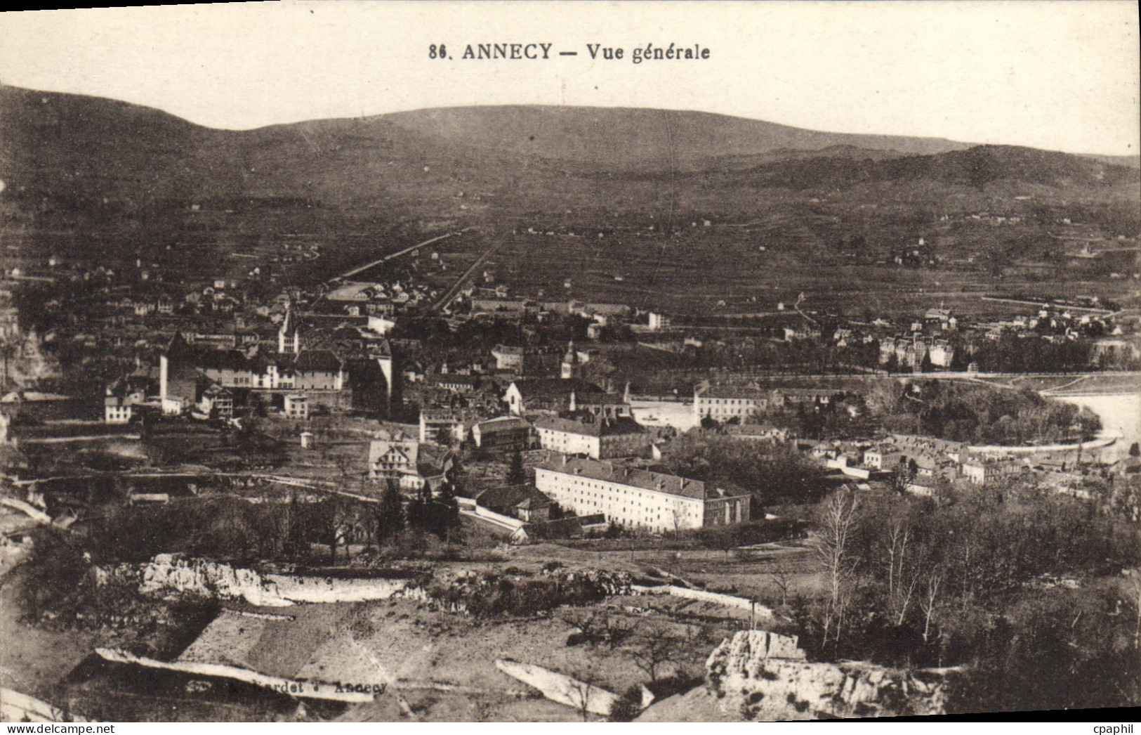 CPA Annecy Vue generale