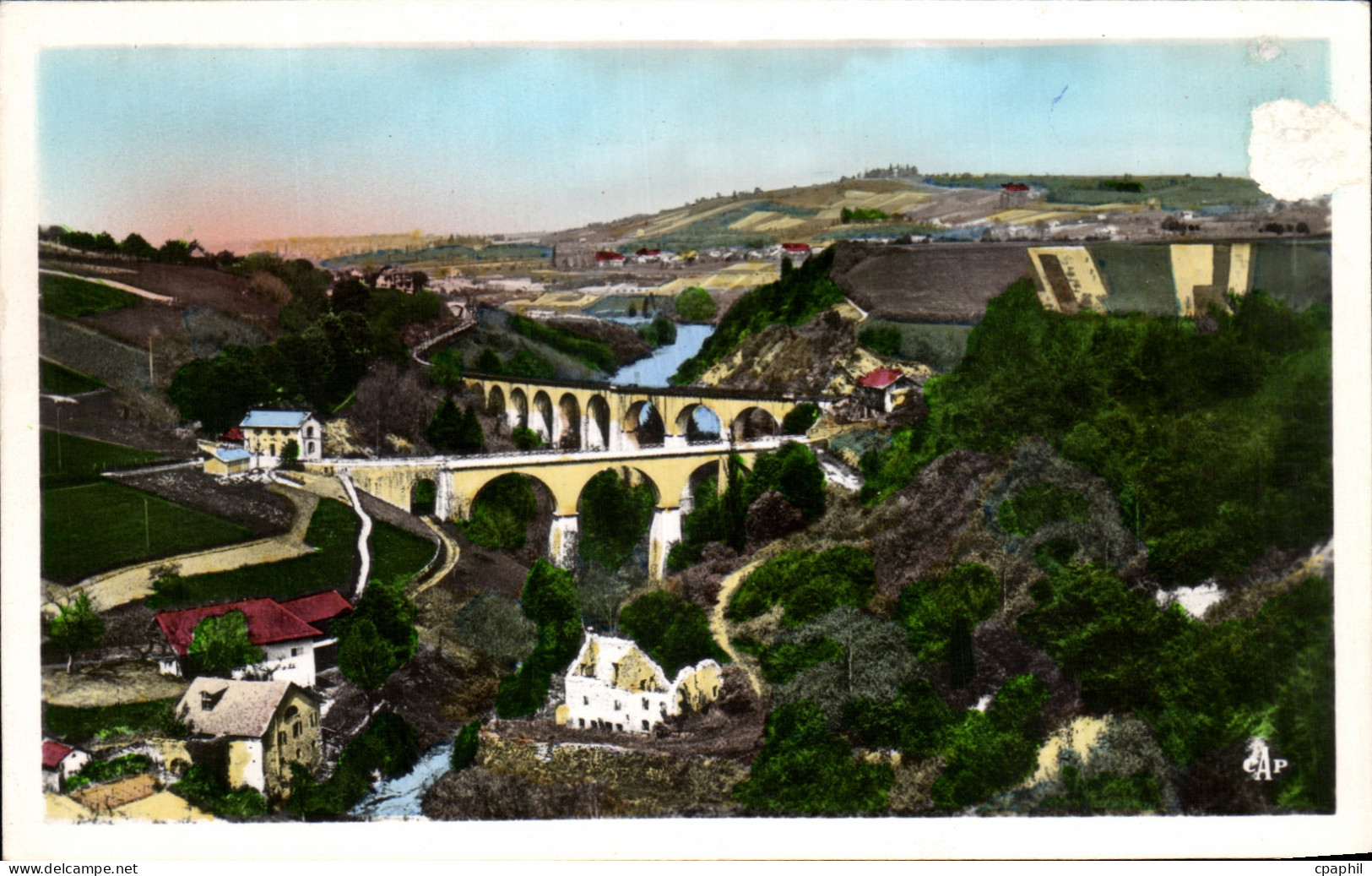 CPA Annemasse Le Pont de Viaison et le Chemin de Fer