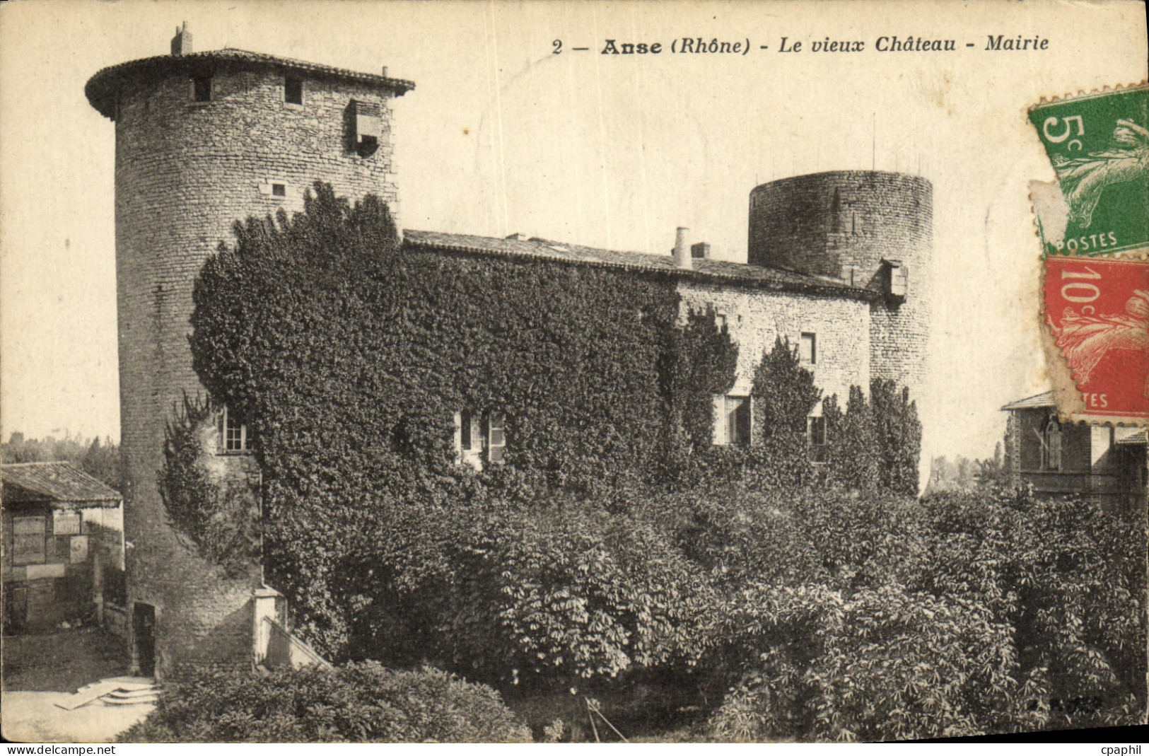 CPA Anse Le Vieux Chateau Mairie