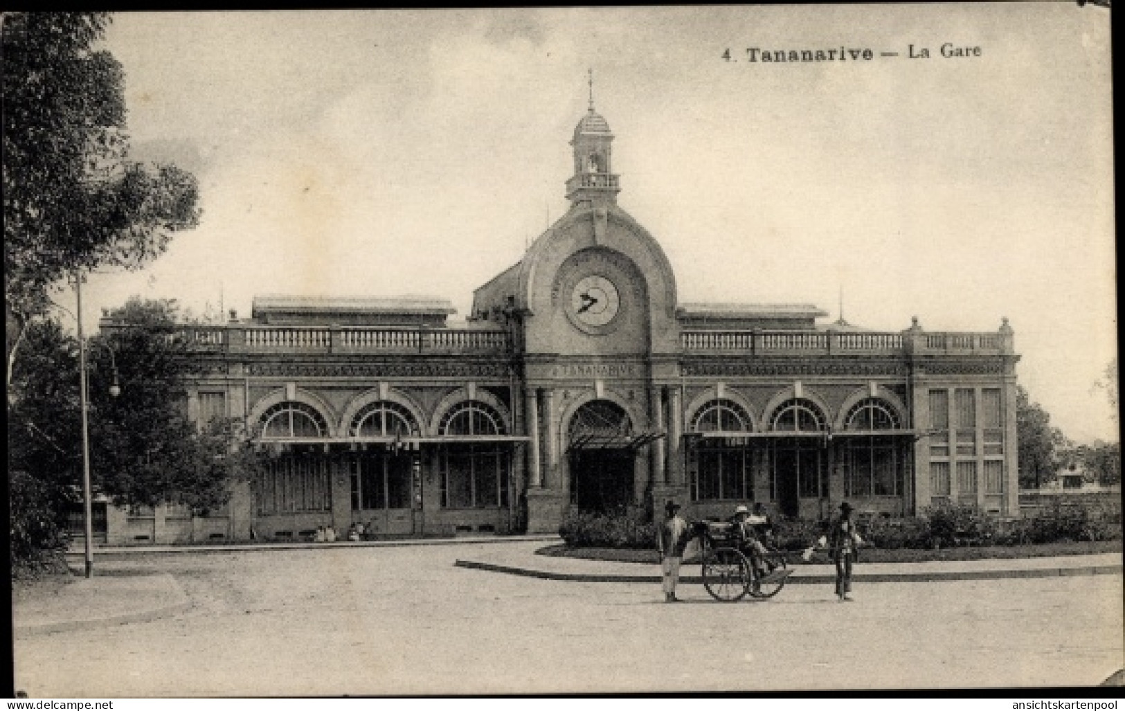 CPA Antananarivo Tananarive Madagaskar, La Gare