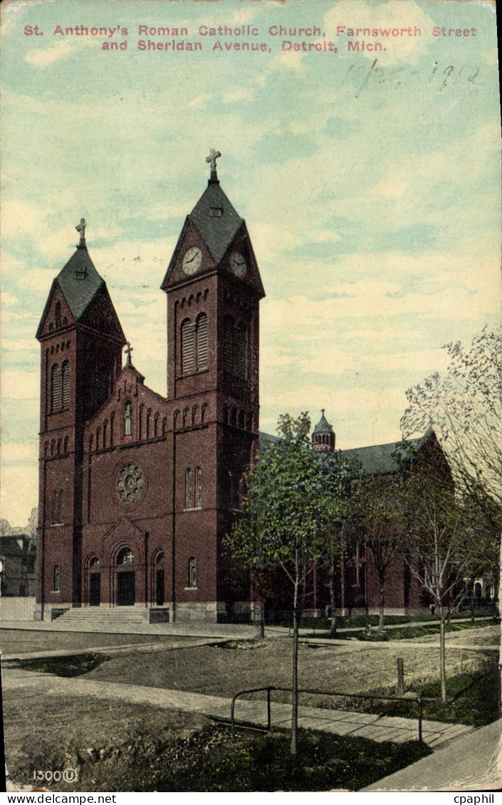 CPA Anthony's Roman Catholic Church Farnsworth Street and Sheridan Avenue Detroit