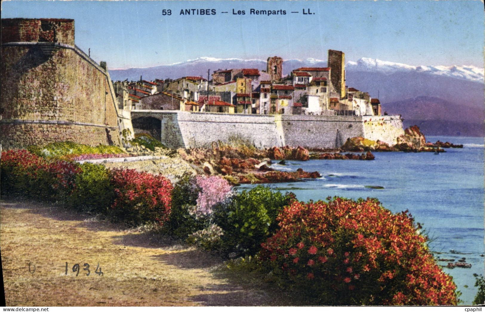 CPA Antibes Les Remparts