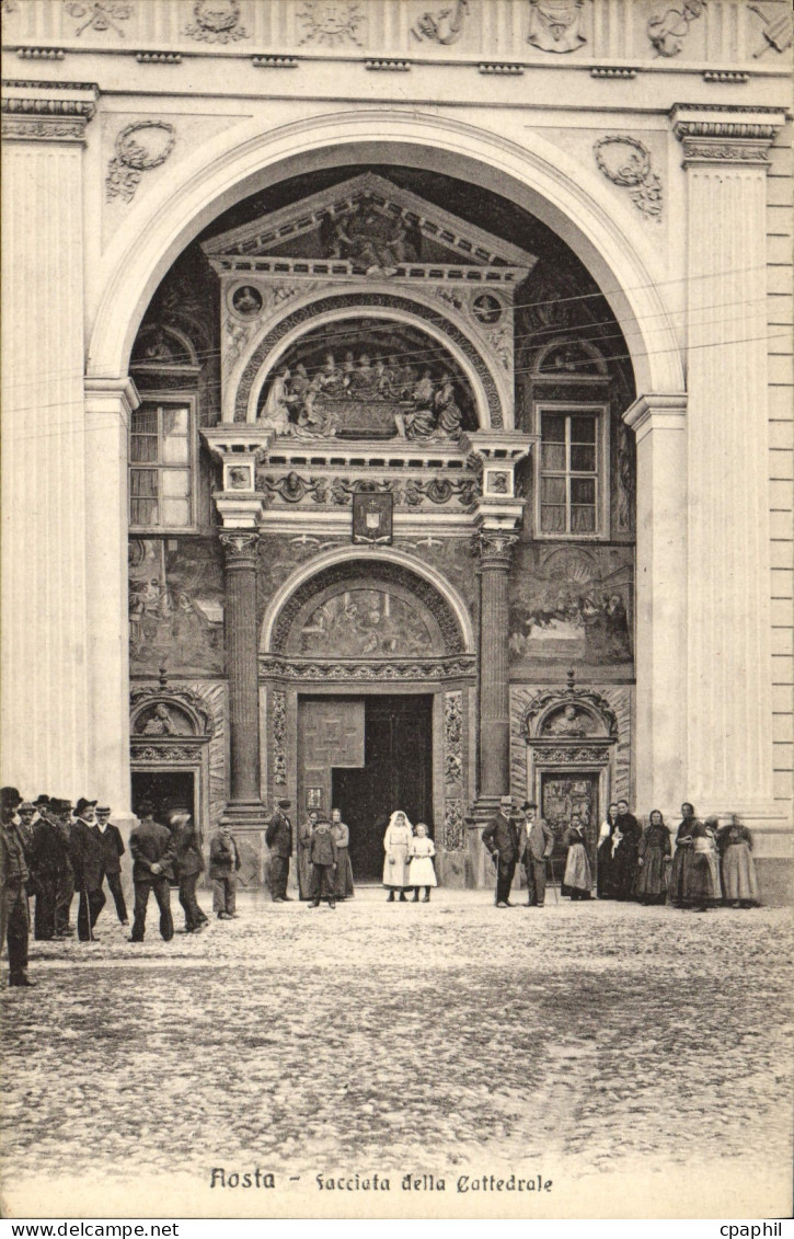 CPA Aosta Facciata della Cattedrale