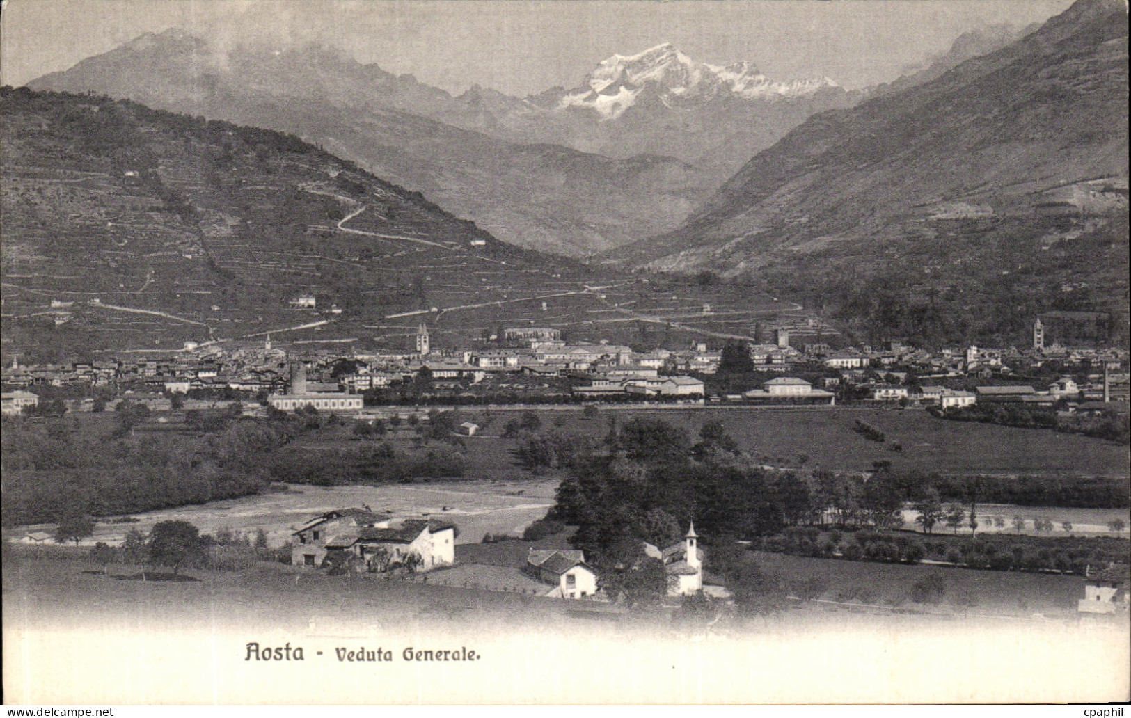 CPA Aosta Veduta Generale