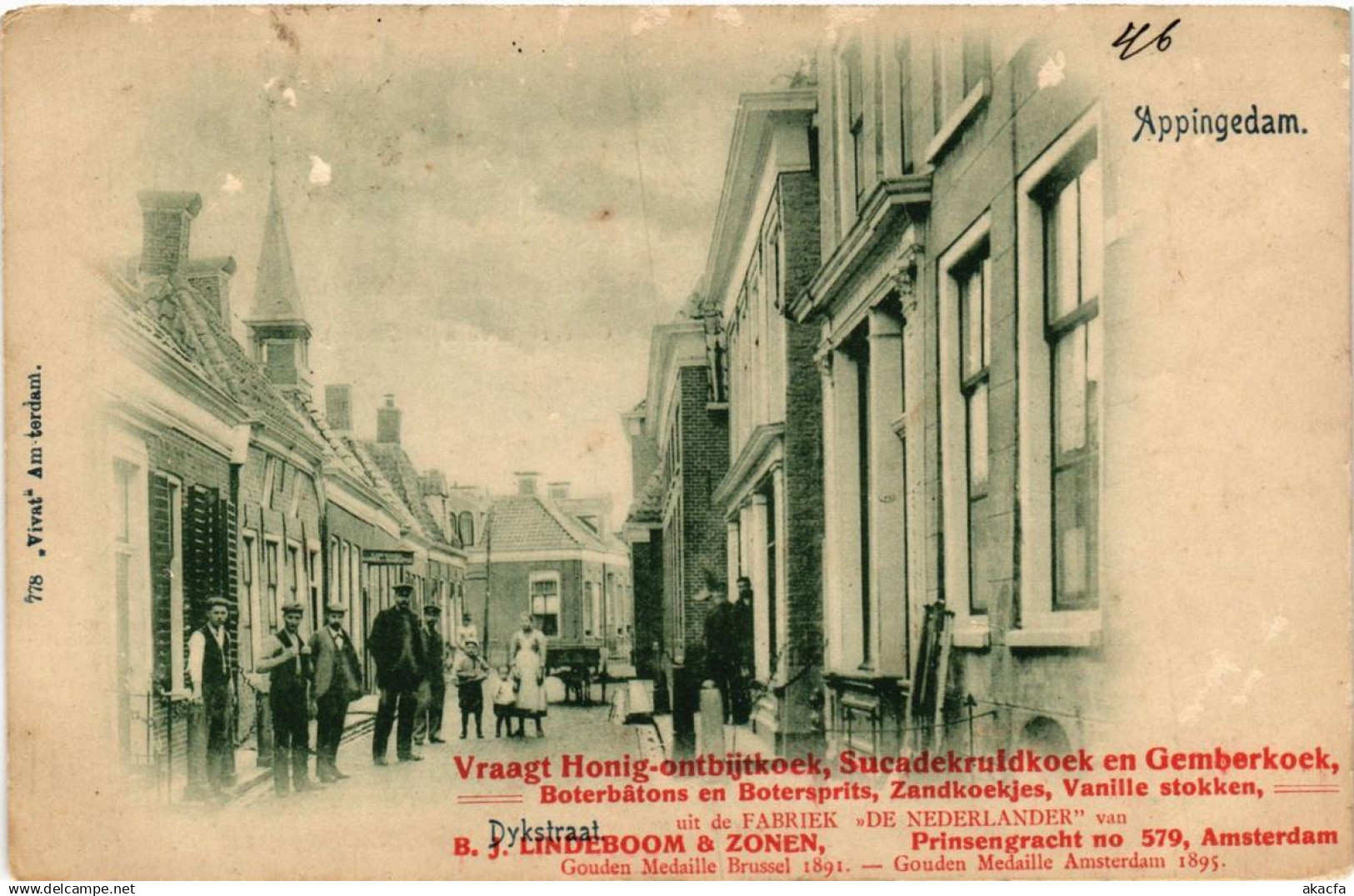 CPA APPINGEDAM Dijkstraat NETHERLANDS (706315)