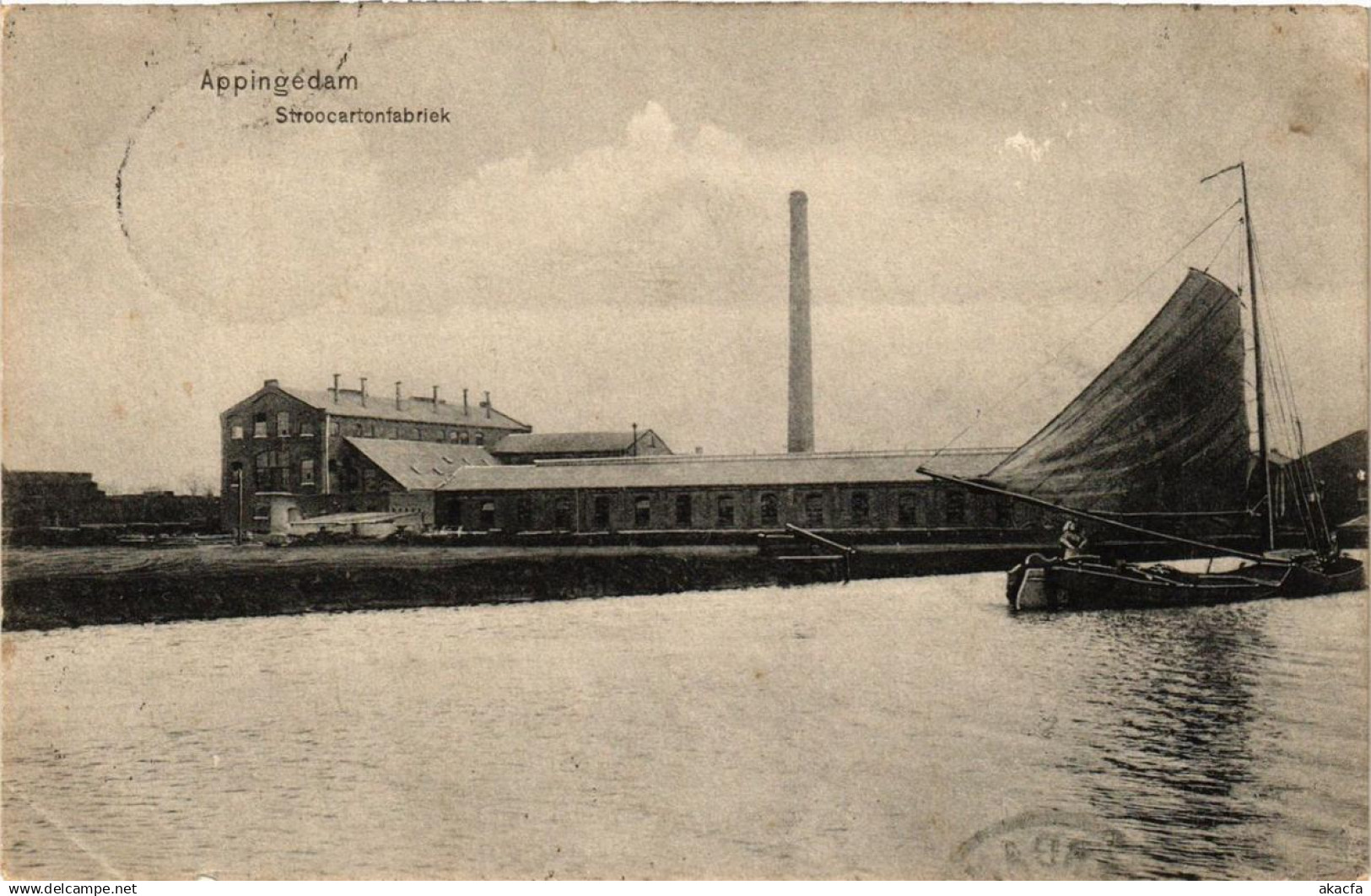 CPA APPINGEDAM Stroocartonfabriek NETHERLANDS (706256)