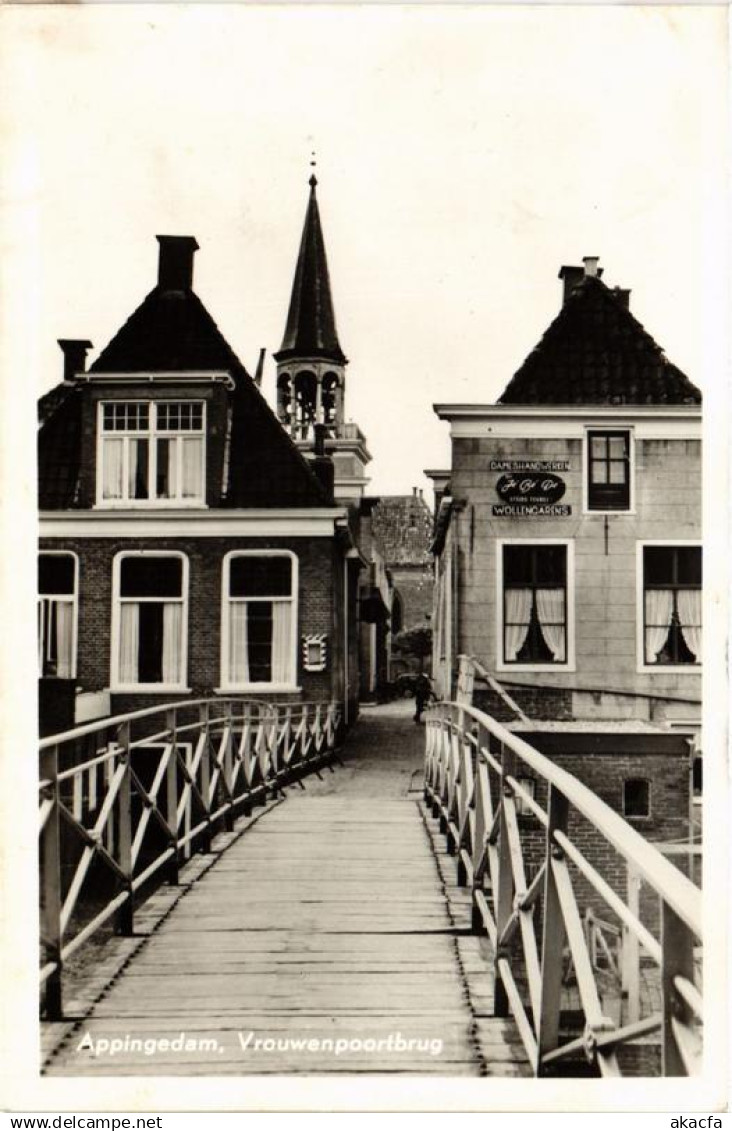 CPA APPINGEDAM Vrouwenpoortbrug NETHERLANDS (705928)