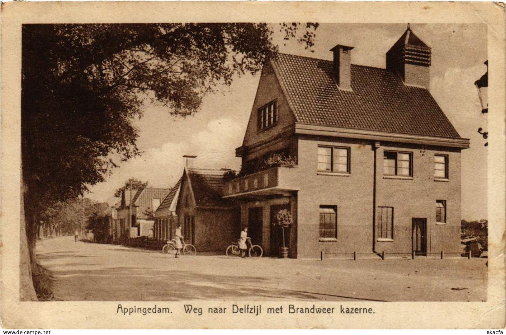 CPA APPINGEDAM Weg naar Delfzijl NETHERLANDS (706105)