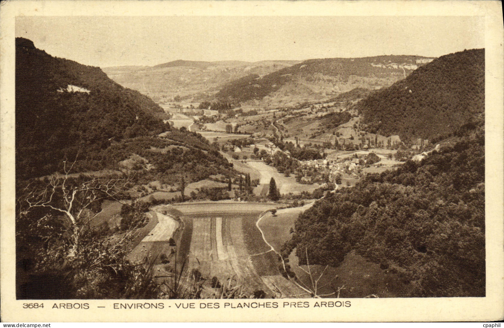 CPA Arbois Environs vue des Planches pres Arbois