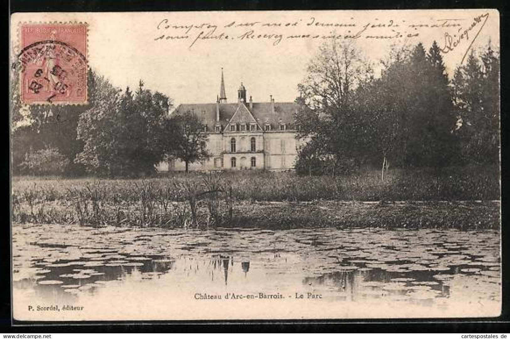 CPA Arc-en-Barrois, Château d`Arc-en-Barrois, Le Parc