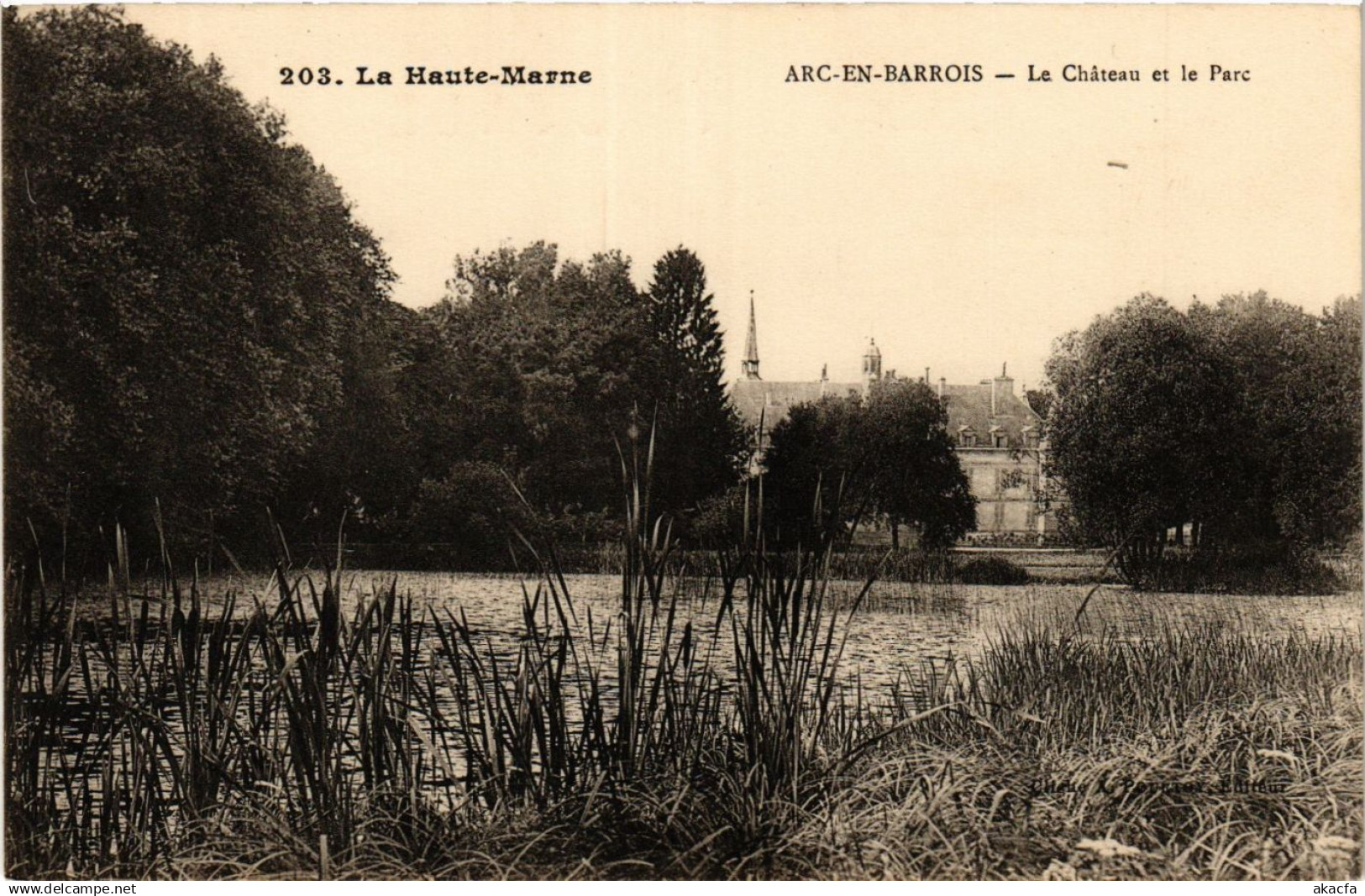 CPA ARC-en-BARROIS - Le chateau et le Parc (368342)
