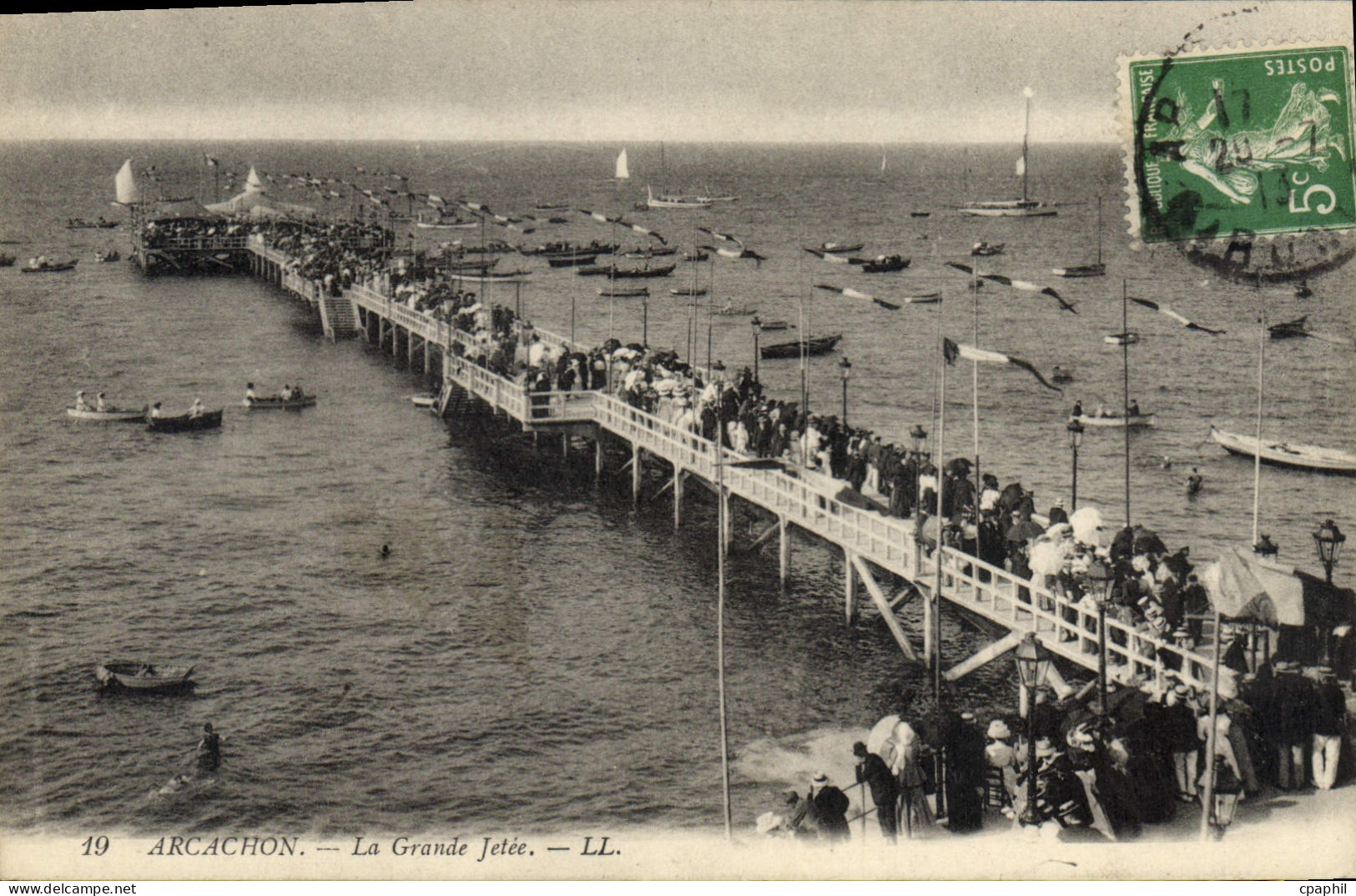 CPA Arcachon La Grande Jetee