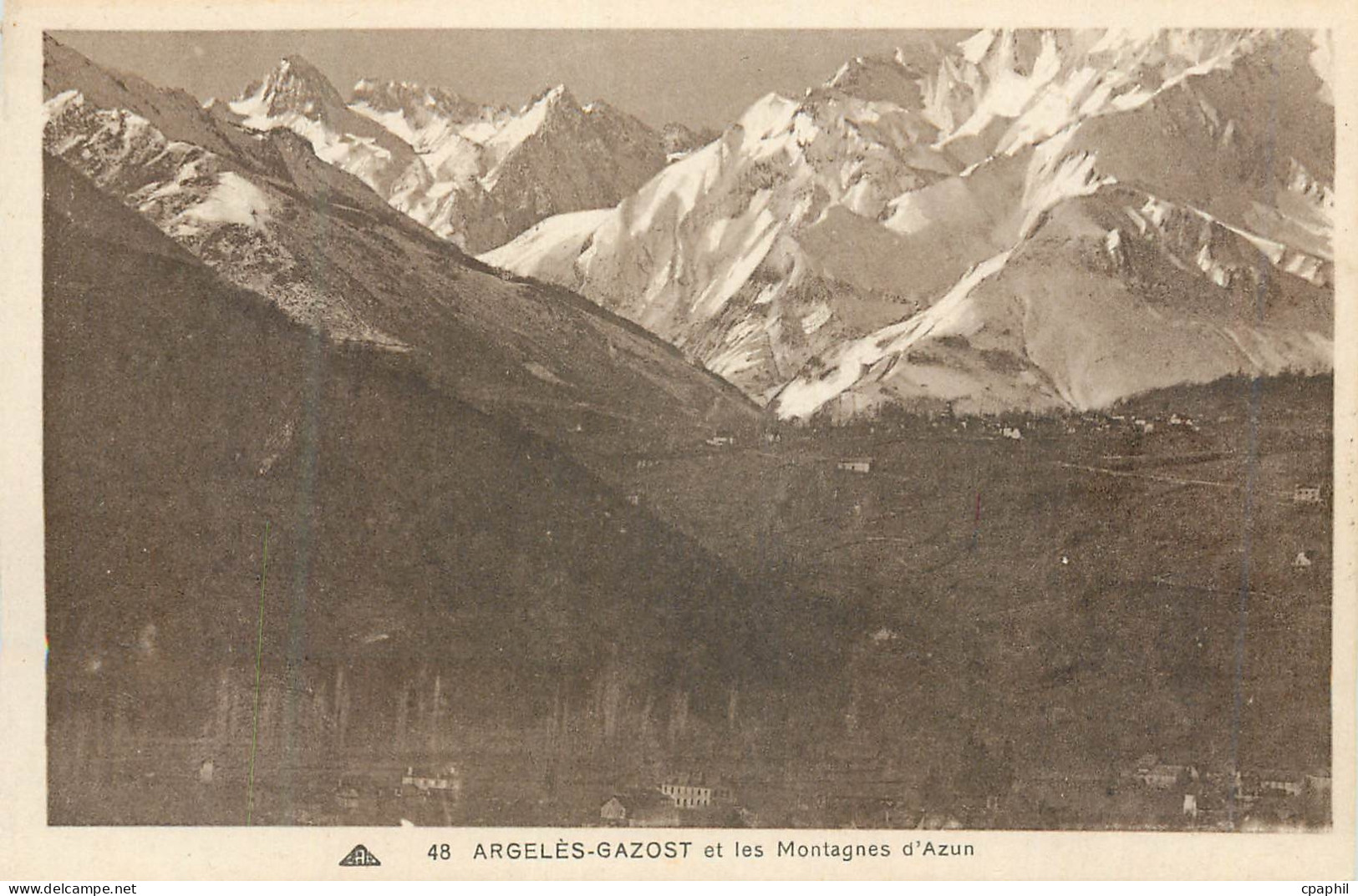 CPA Argeles Gazost et les Montagnes d'Azur