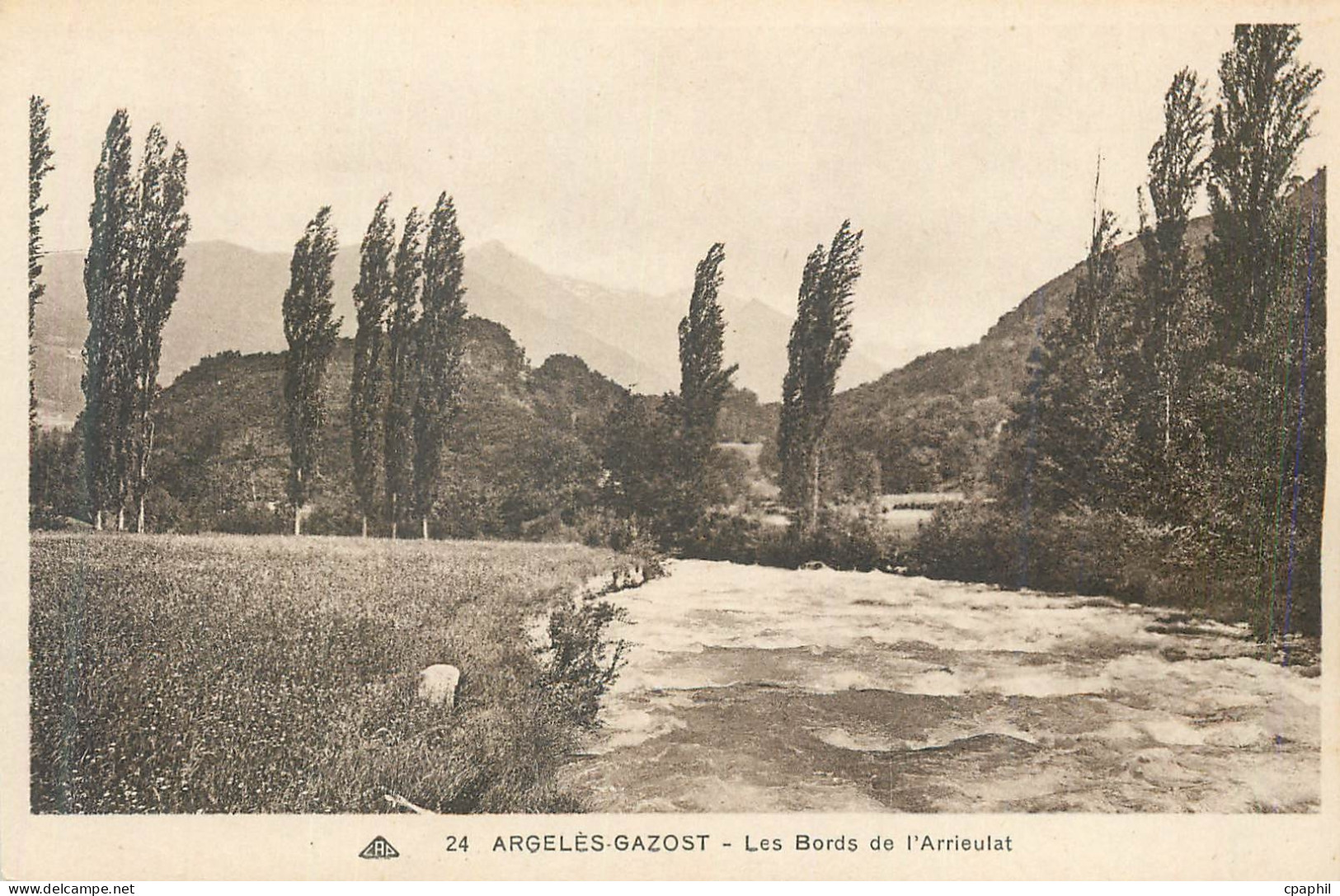 CPA Argeles Gazost Les Bords de L'Arrieulat