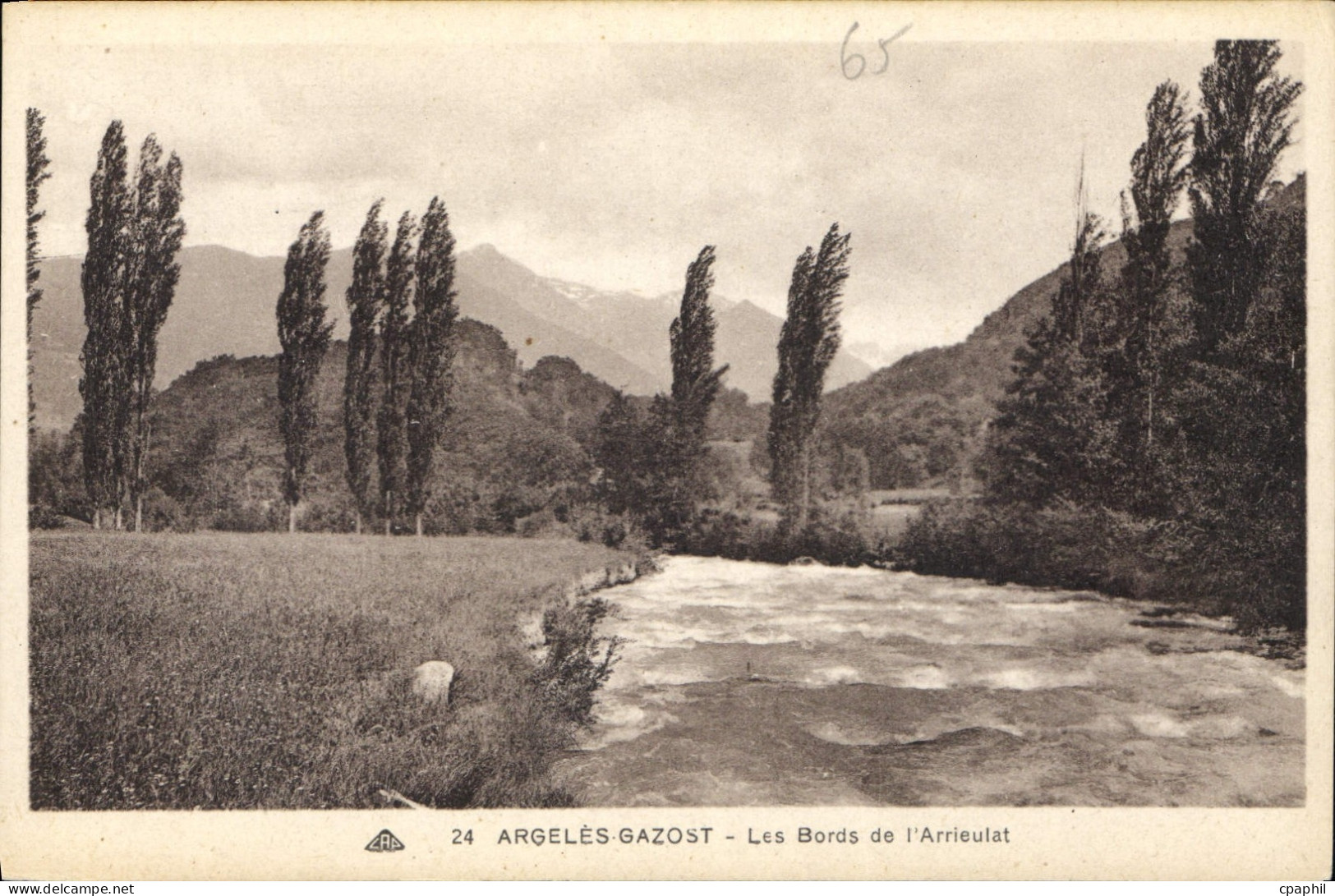 CPA Argeles Gazost Les Bords de l'Arrieulat