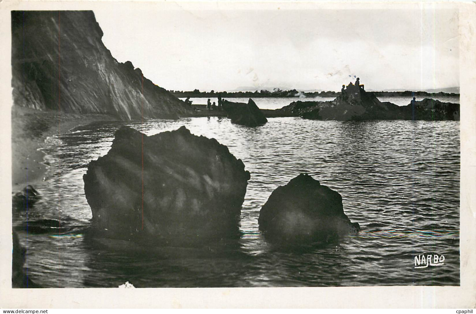CPA Argeles sur Mer P O le Racou les rochers