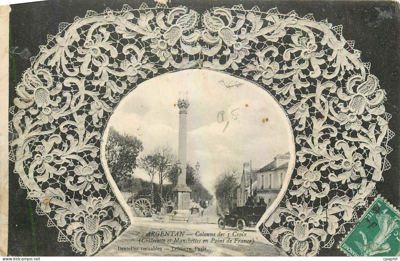 CPA Argentan Colonne des 3 Croix