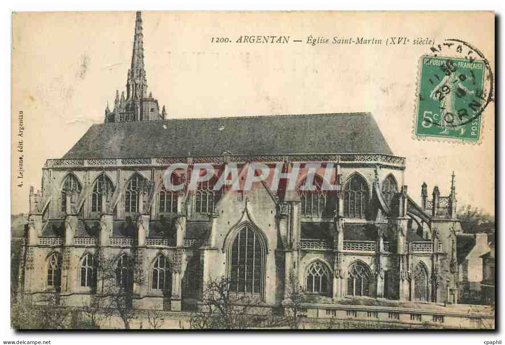 CPA Argentan Eglise Saint Martin