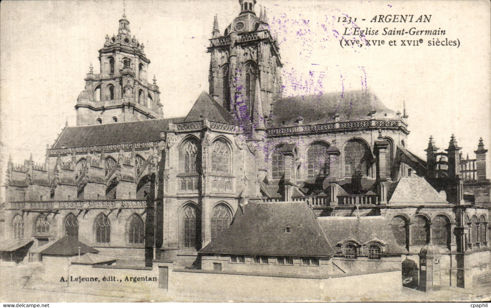CPA Argentan L Eglise Saint Germain