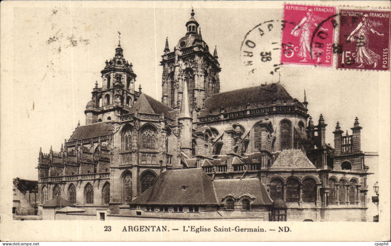 CPA Argentan L'Eglise Saint Germain