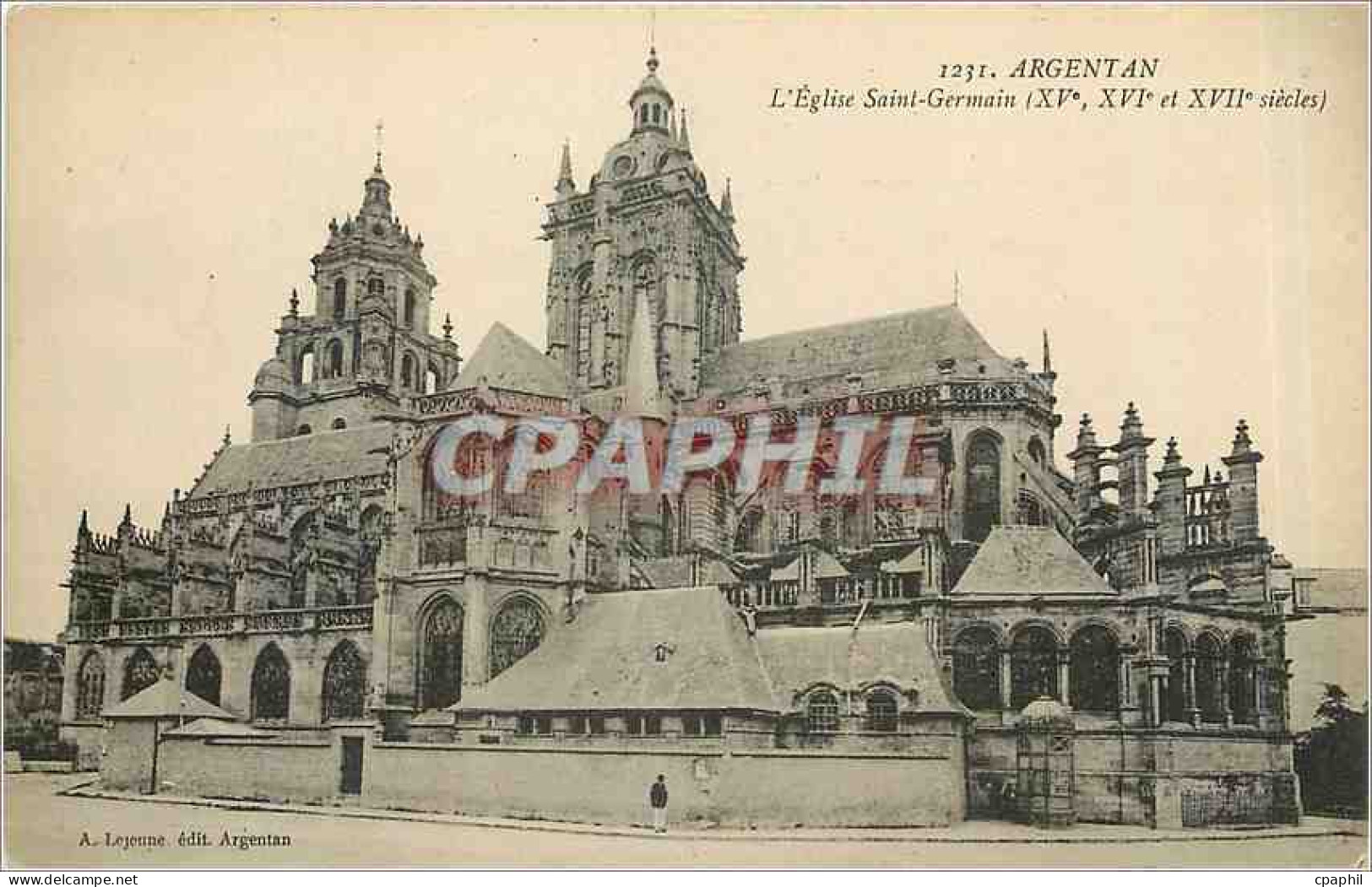 CPA Argentan l'eglise Saint-Germain