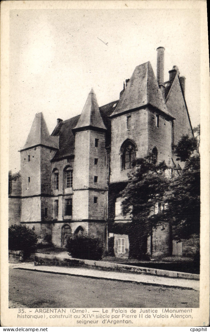 CPA Argentan Le Palais De Justice