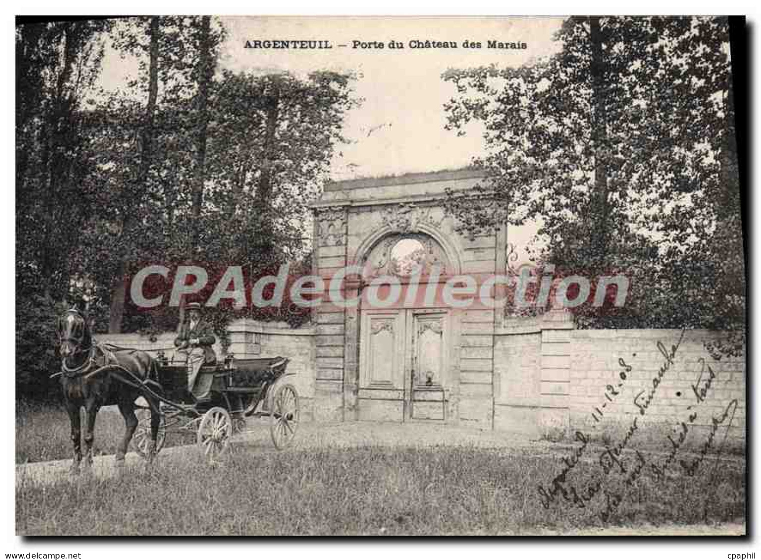 CPA Argenteuil Porte du Chateau des Marais