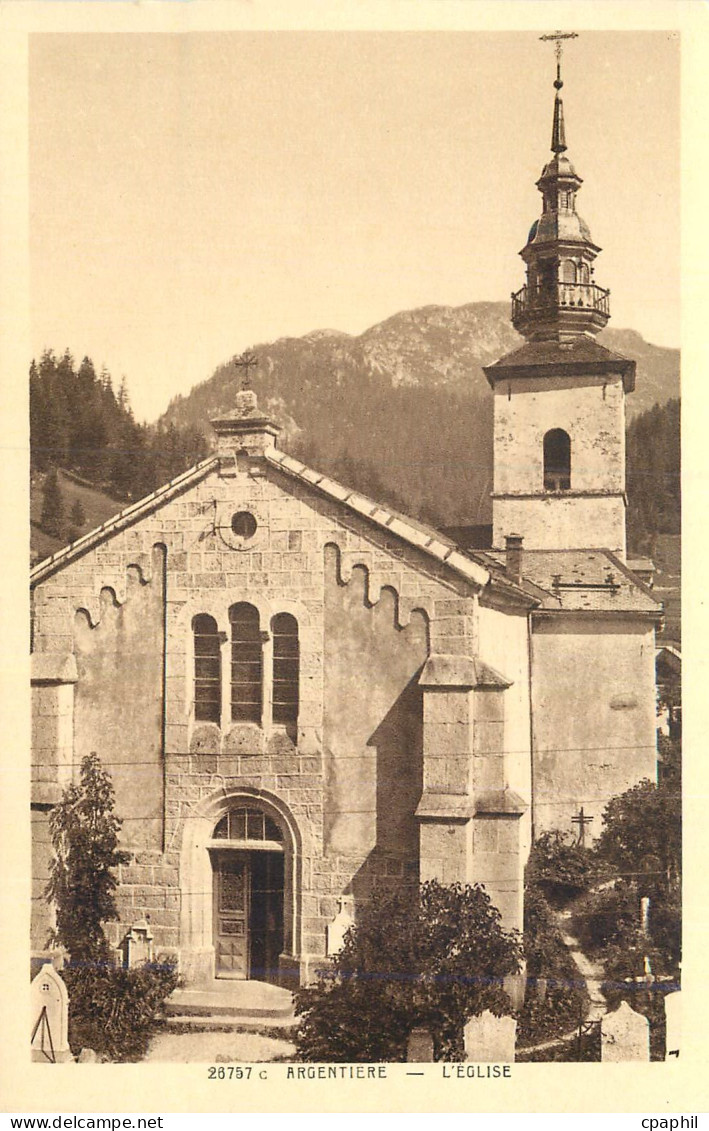 CPA Argentiere l'Eglise