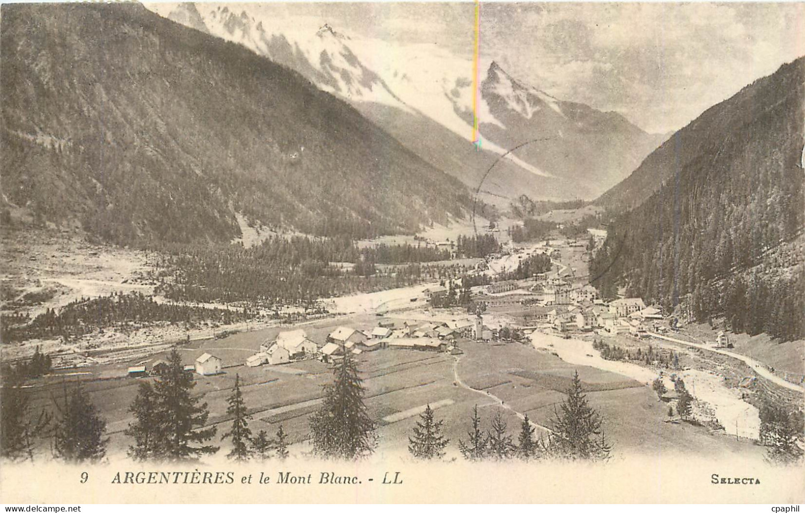 CPA Argentieres et le Mont Blanc