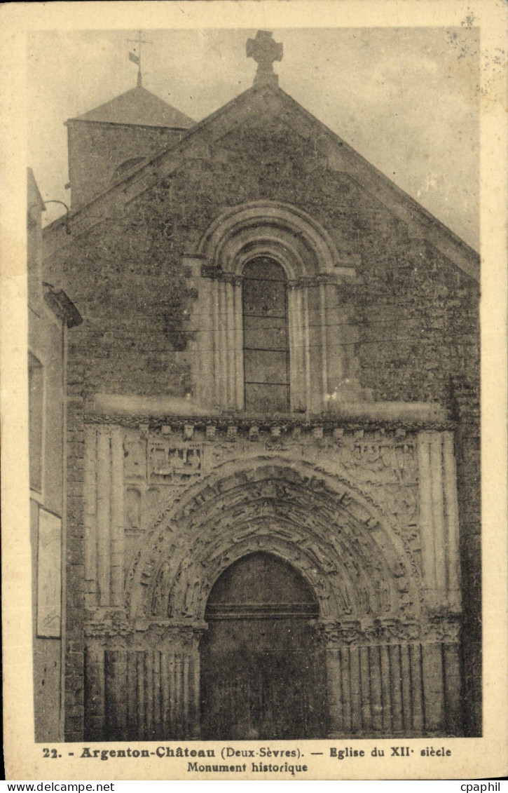 CPA Argenton Chateau Eglise