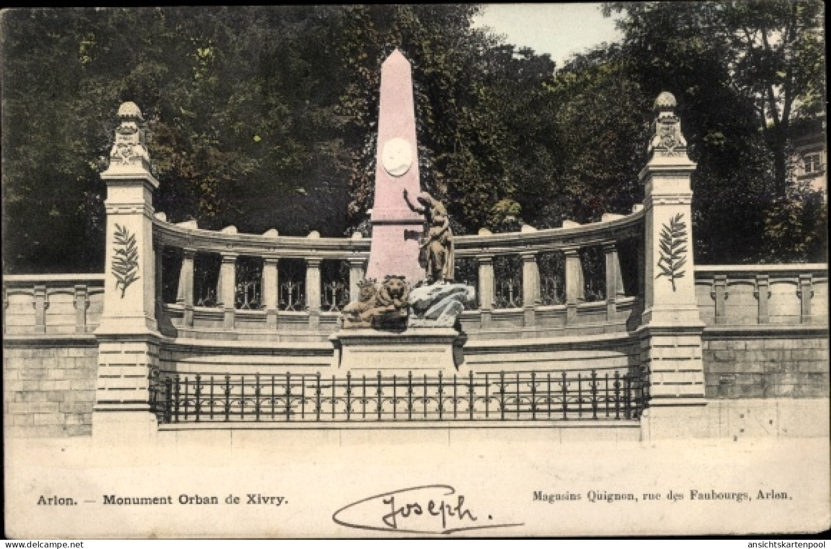 CPA Arlon Aarlen Wallonien Luxemburg, Monument Orban de Xivry