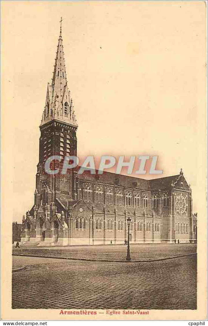 CPA Armentieres Eglise Saint Vaast