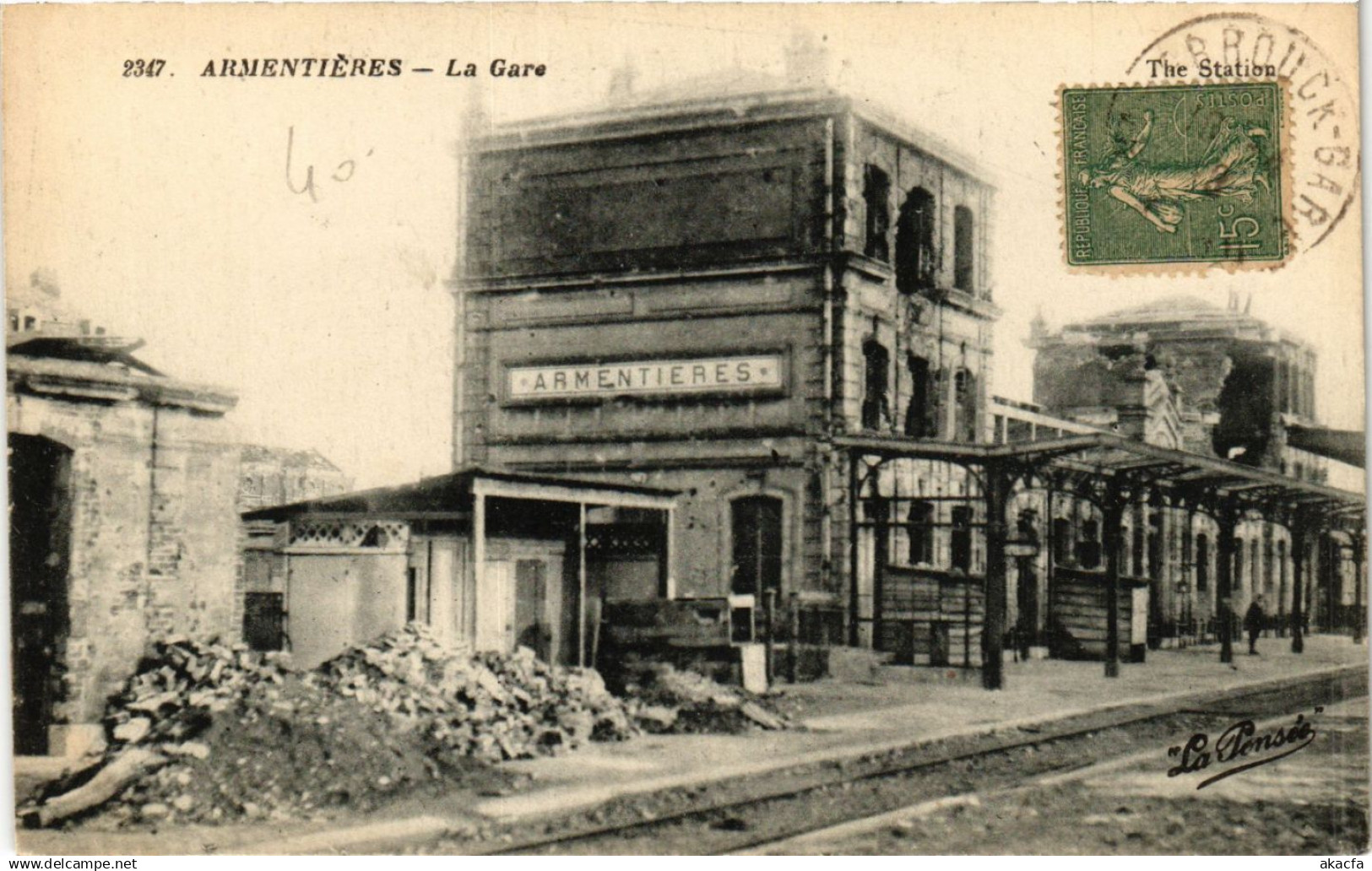 CPA ARMENTIERES - La Gare (422711)