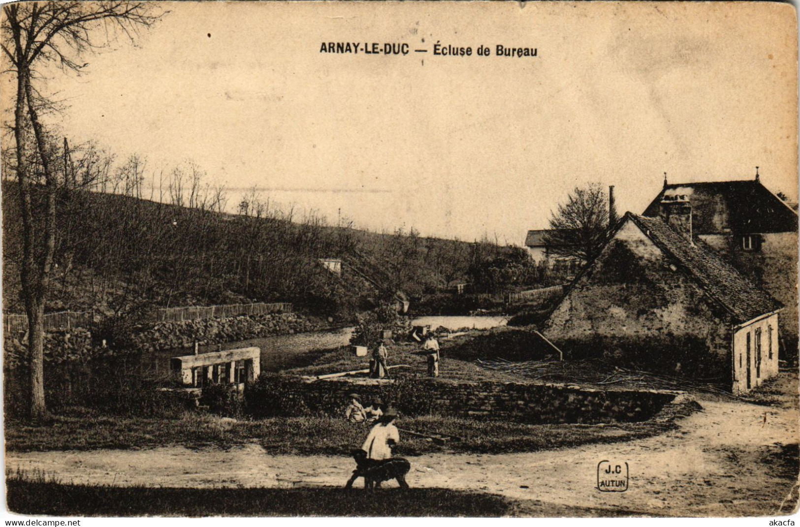 CPA Arnay-le-Duc Ecluse de Bureau FRANCE (1374502)